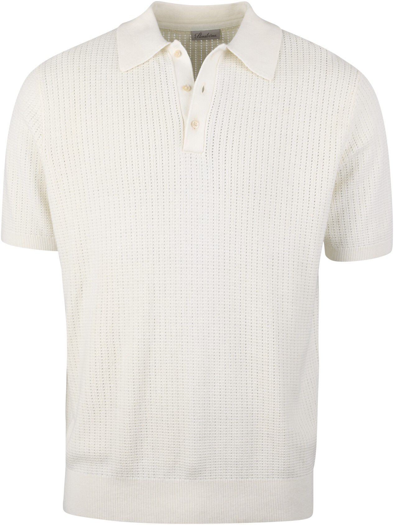 Polo Shirt Knitted Crochet Hemp / Supima Cotton