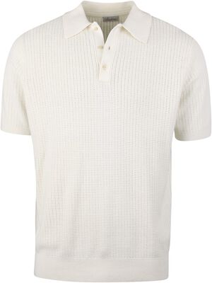 Polo Shirt Knitted Crochet Hemp / Supima Cotton