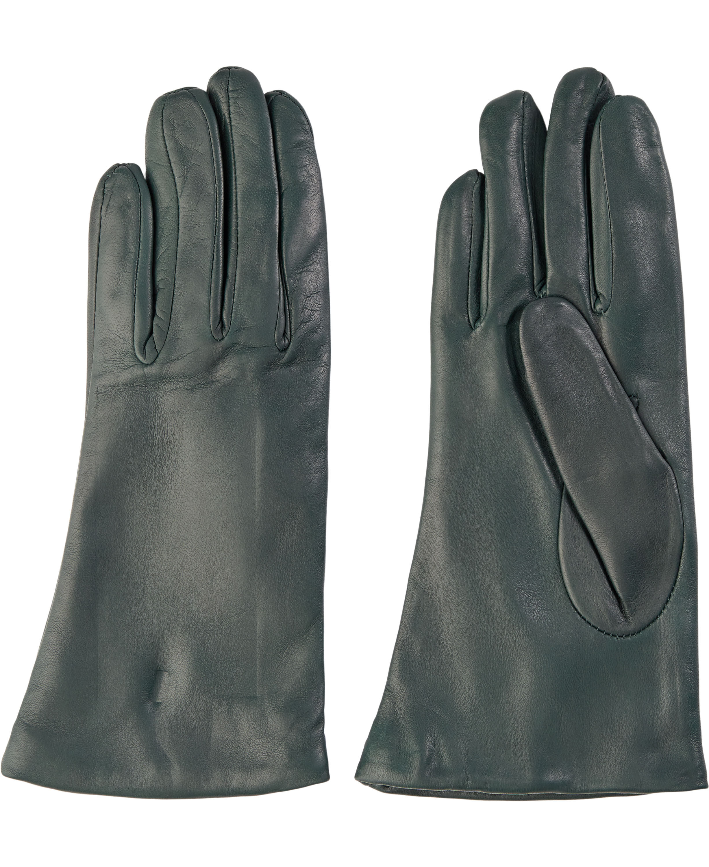 L&aelig;derhandsker med uld