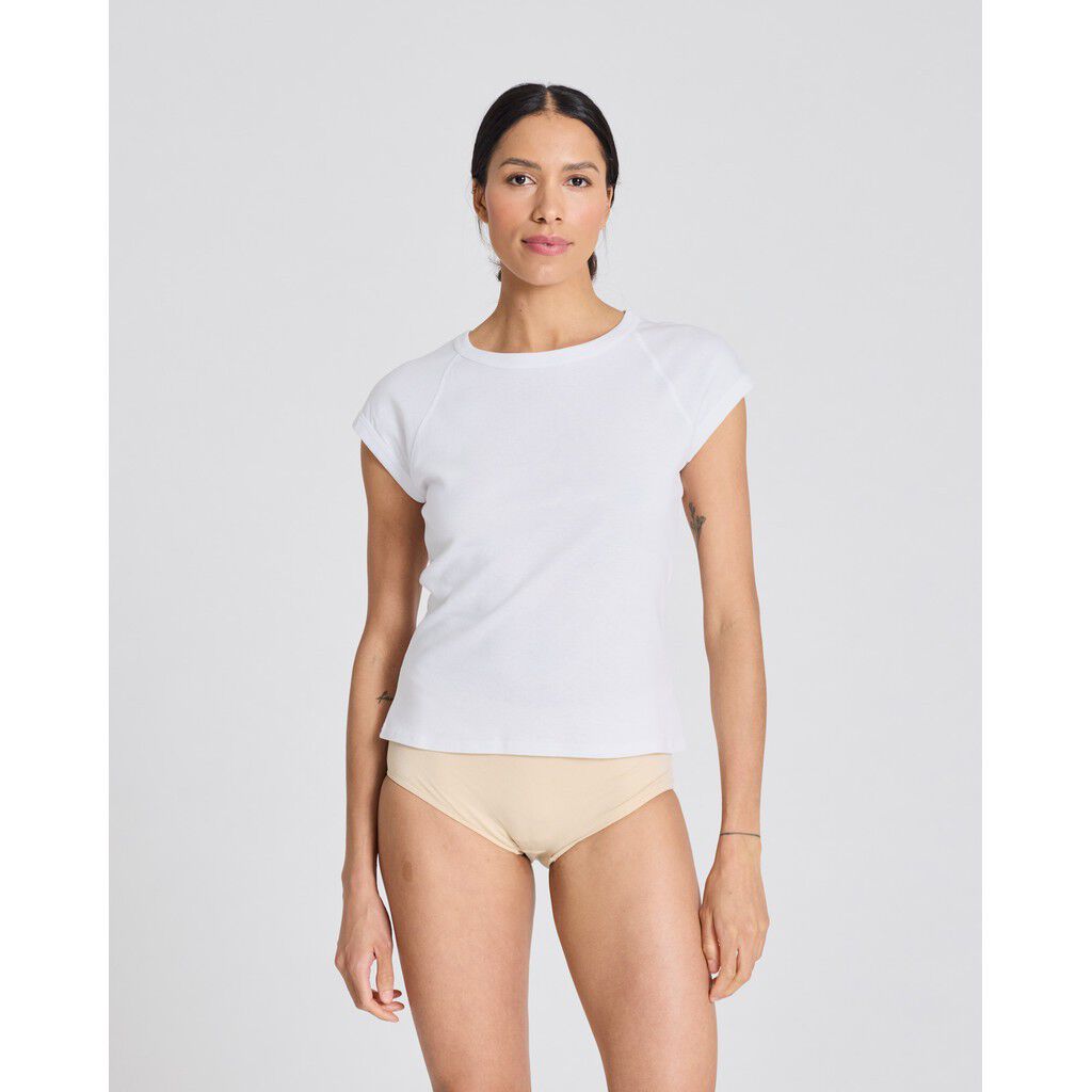 Malou S/S Cotton 1x1 Rib Tee GOTS