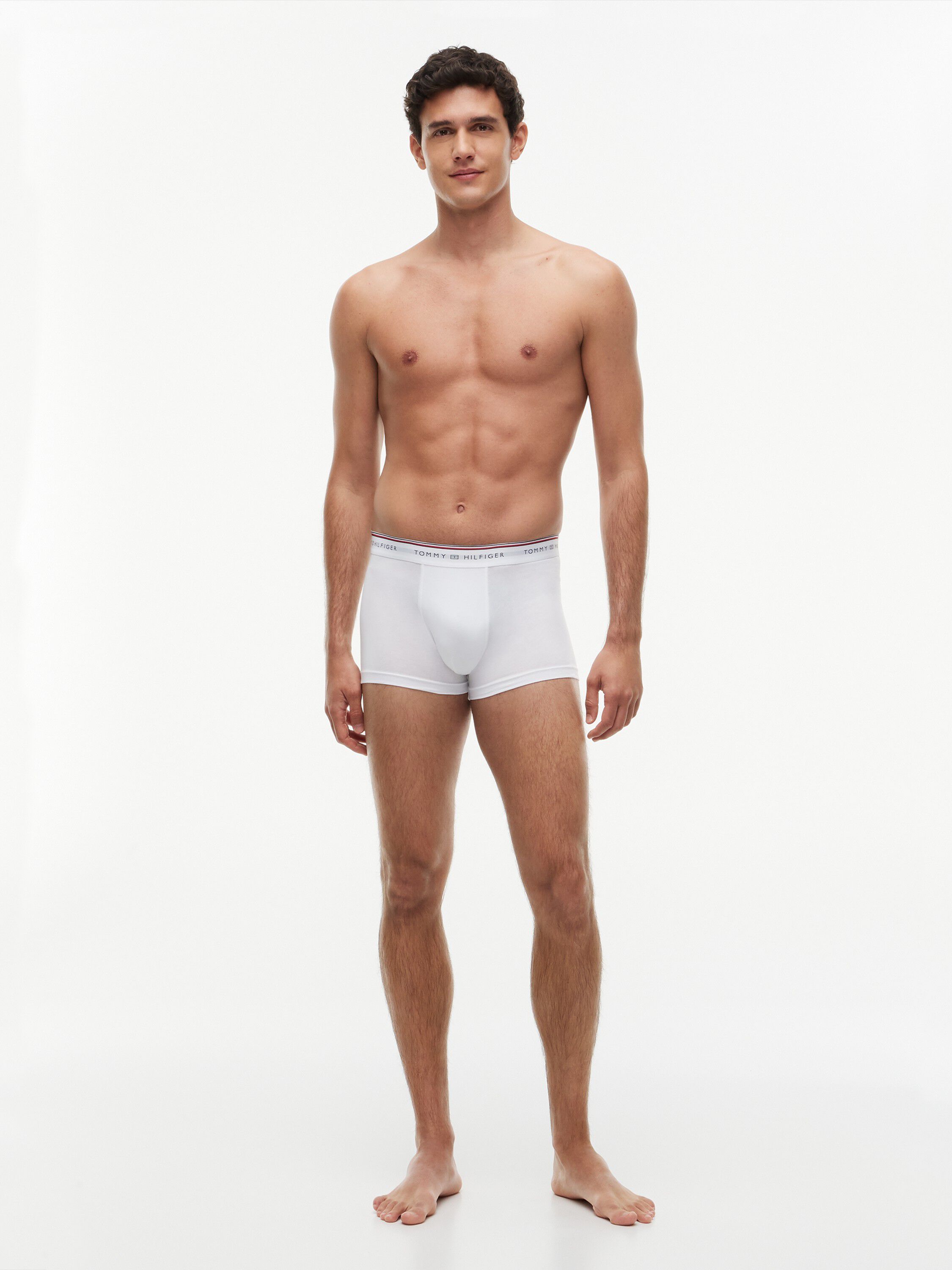 3-Pack Global Stripe Logo Waistband Trunks