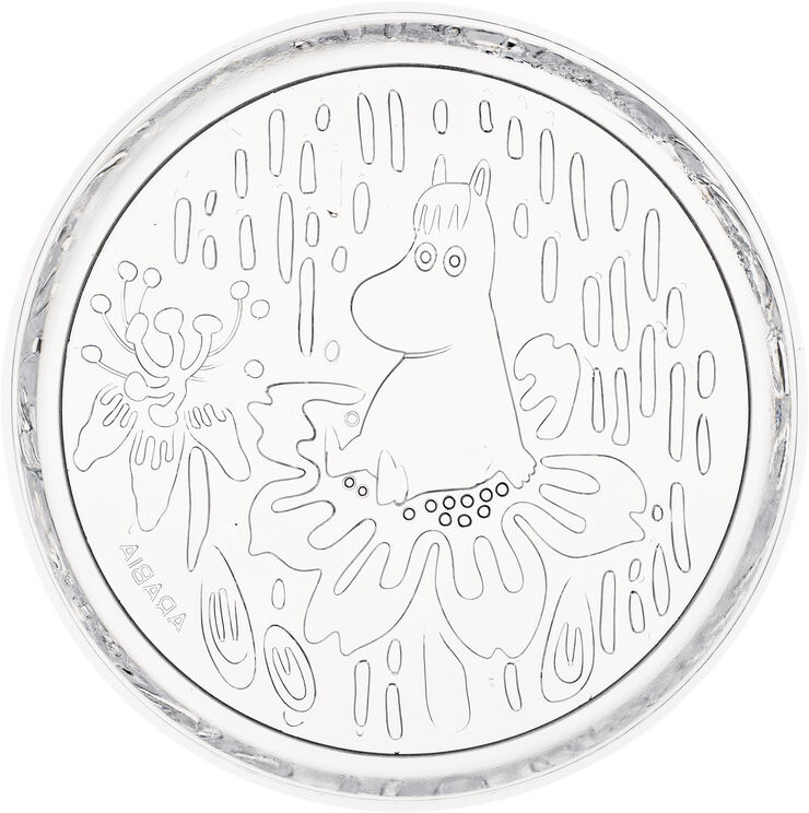 Mumi Glastallerken 17 cm Klar