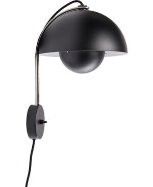 Flowerpot Wall Lamp VP8, Matt Black