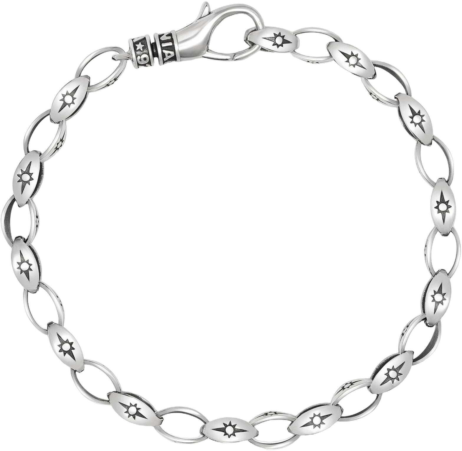 Sterling Silver Star Link Bracelet