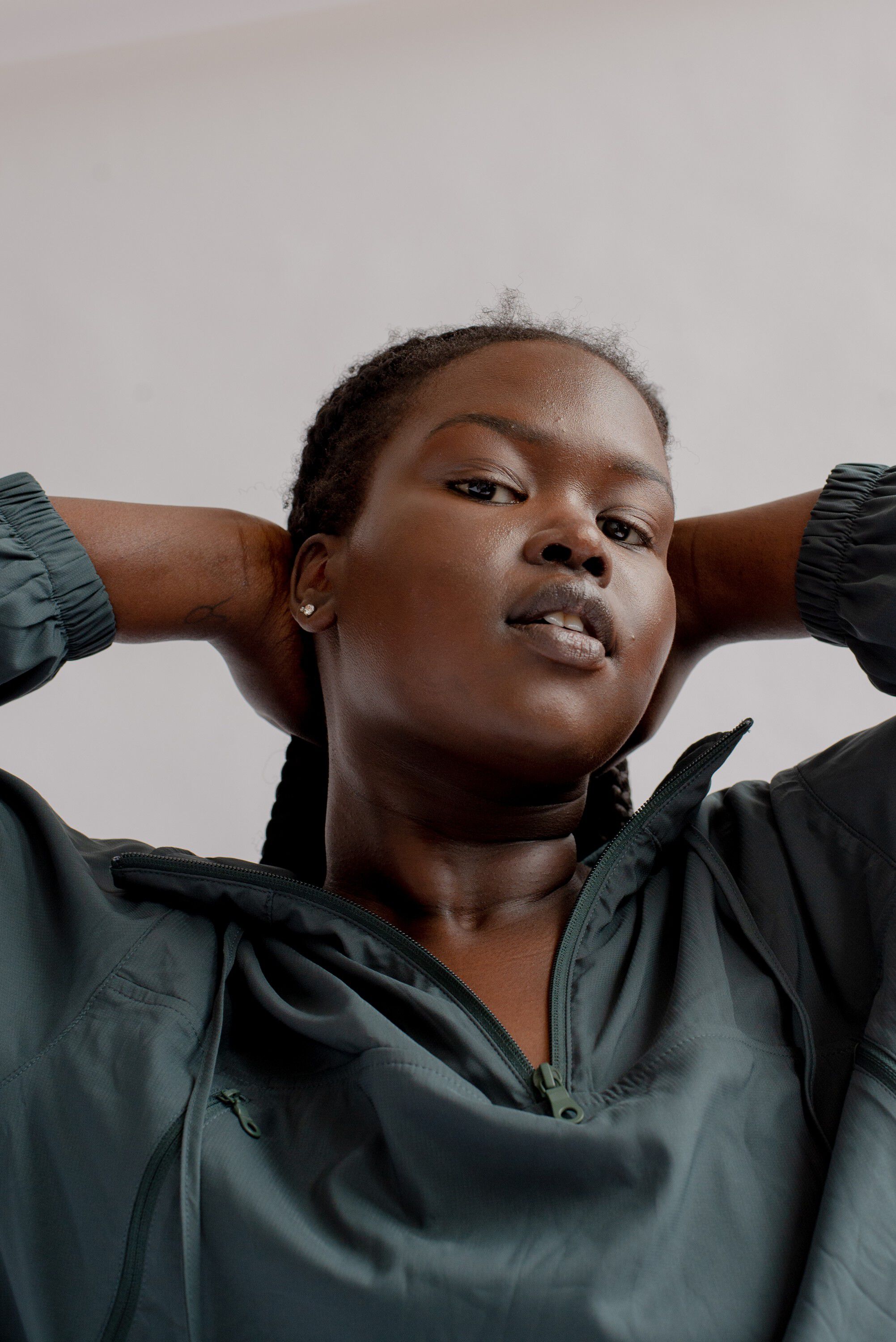 Hummingbird Windbreaker, Half Zip