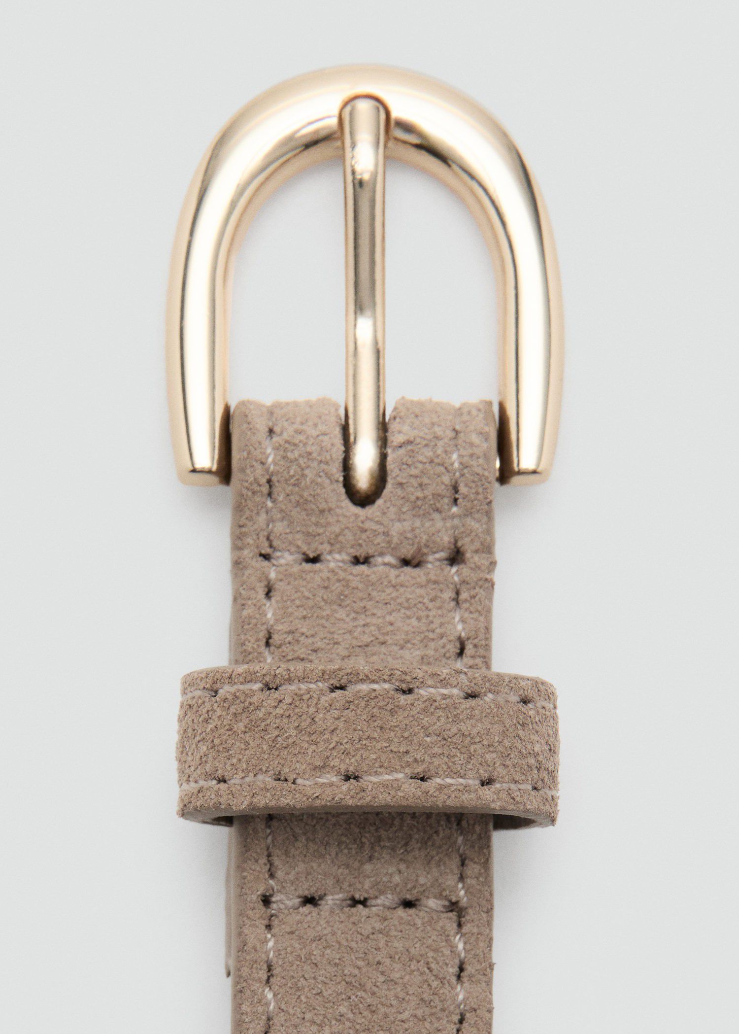 Suede leather belt