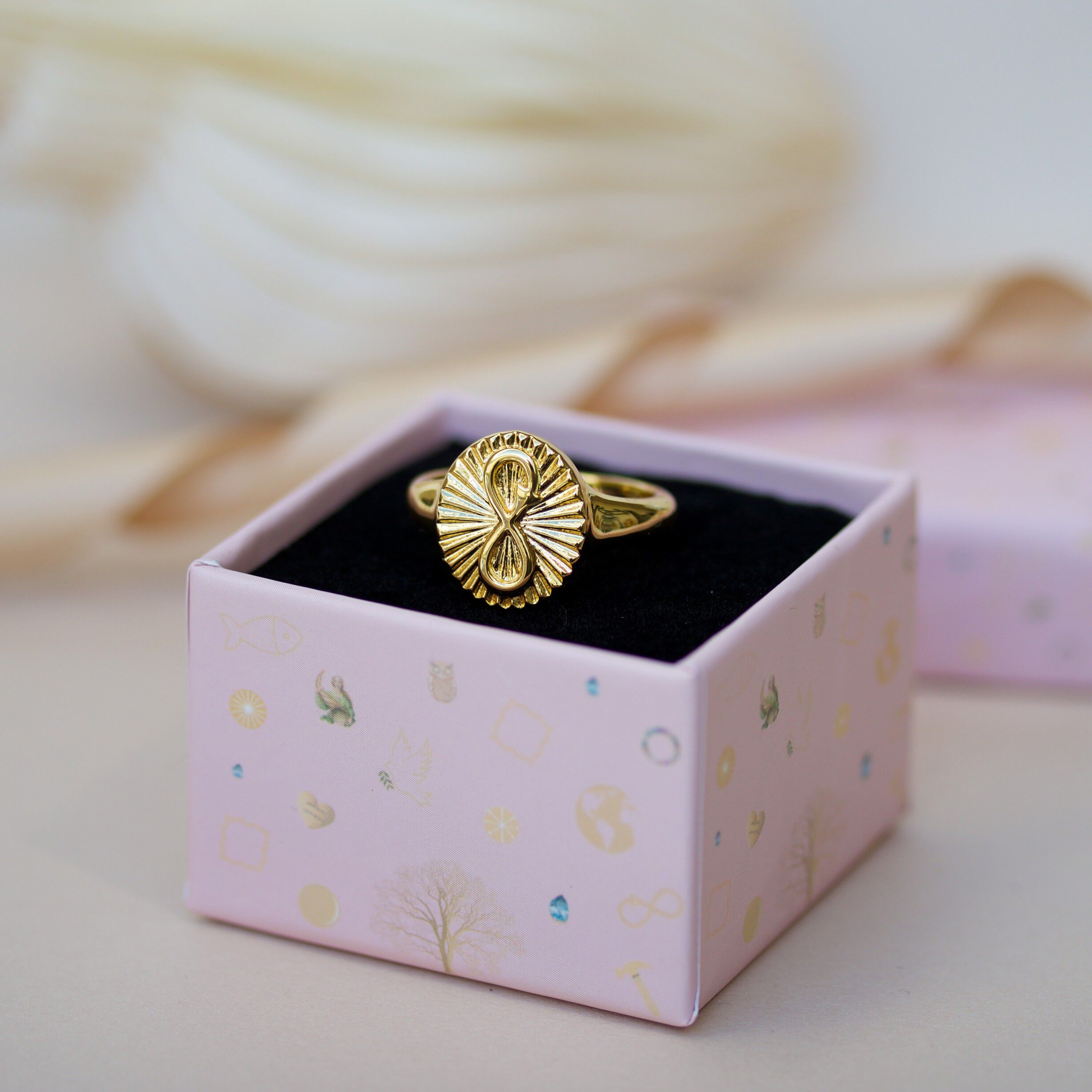 Infinity Signet Ring