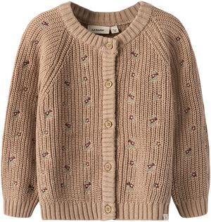 NMFEMLEN EMB AO LS KNIT CARD LIL