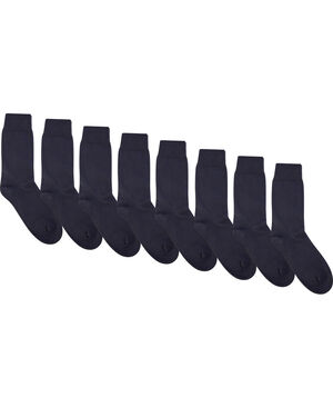 Mens plain sock - 8 pk navy