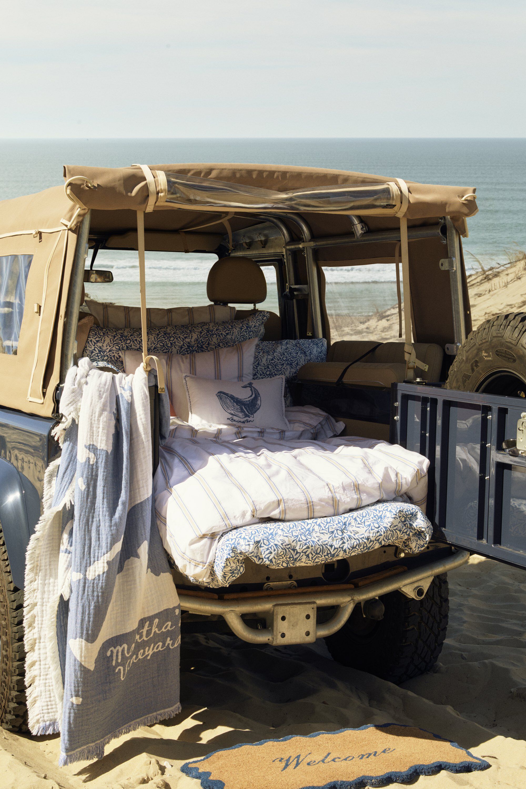 Dobby Striped Washed Cotton Percale Bed Set