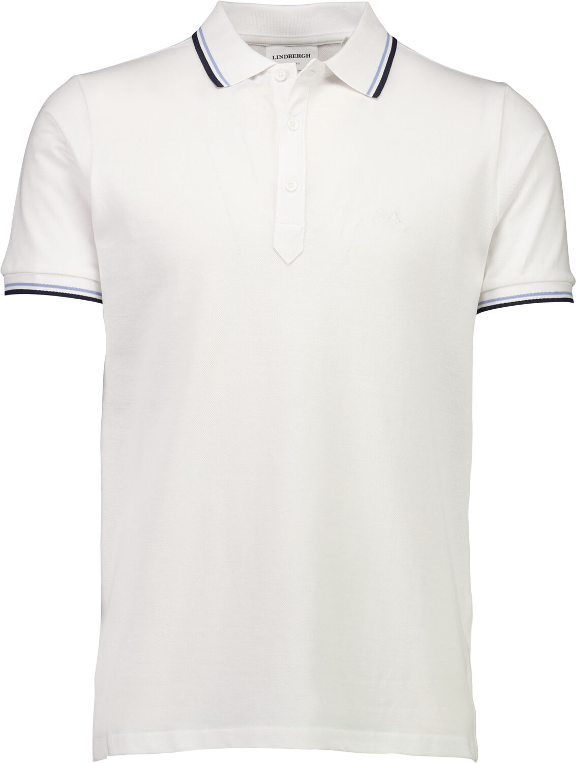 Polo shirt w. contrast piping