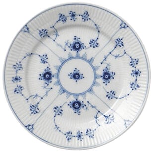 Blue Fluted Plain 19 cm tallrik