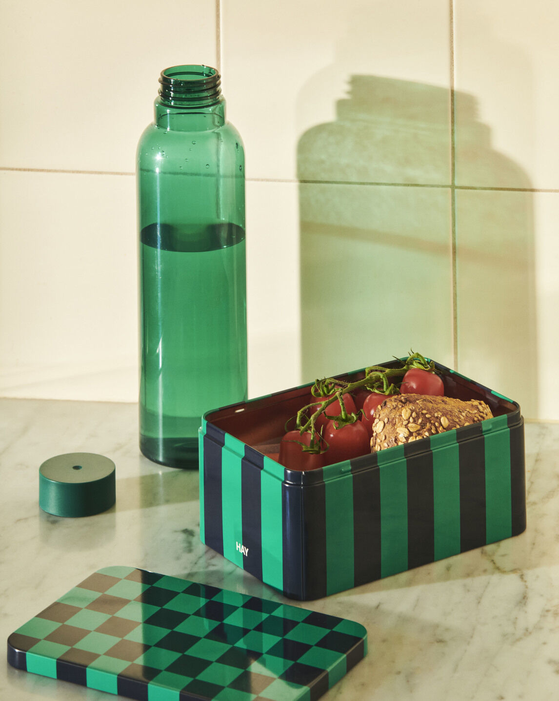 Tin Container-Small-Green and dark