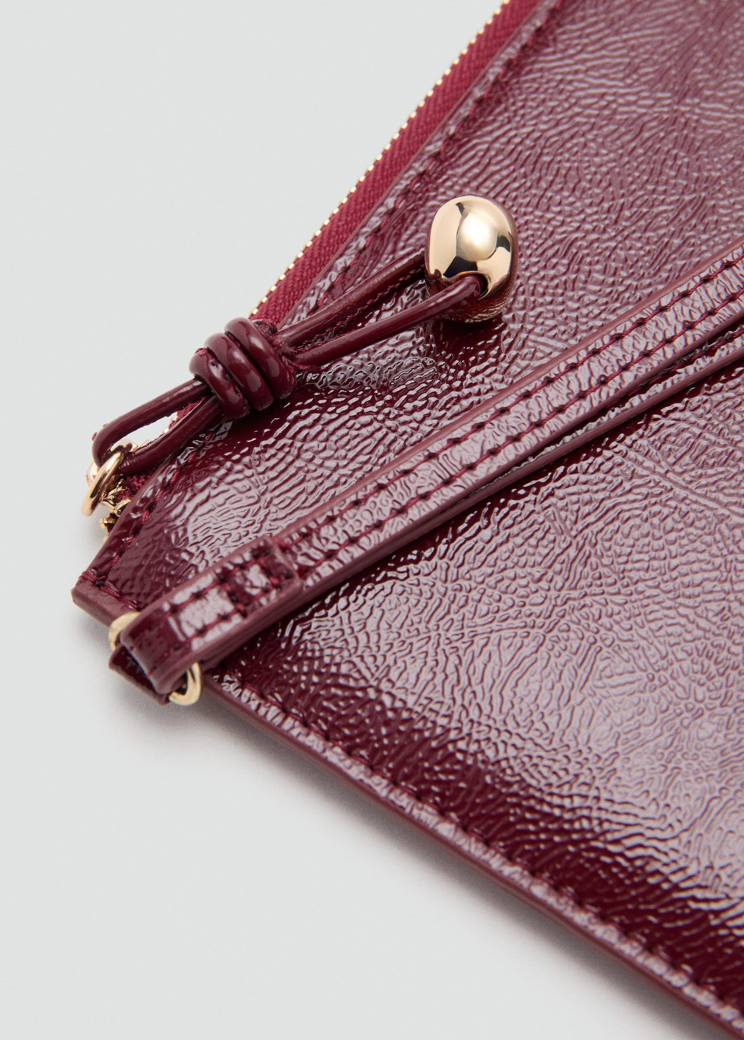 Faux leather effect pochette