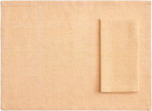 Tavolo Napkin/Placemat-Set of 4-Soft orange