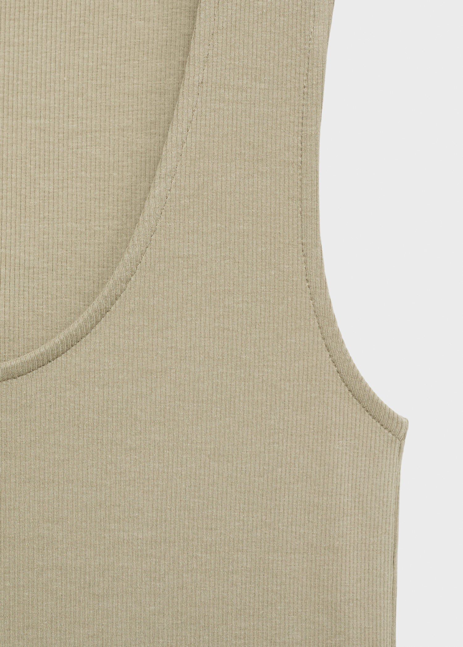 Flared dress in combined fabric