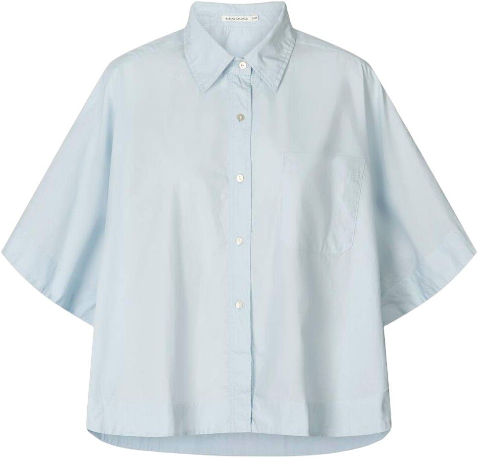 Poplin curved hem shirt - Berte
