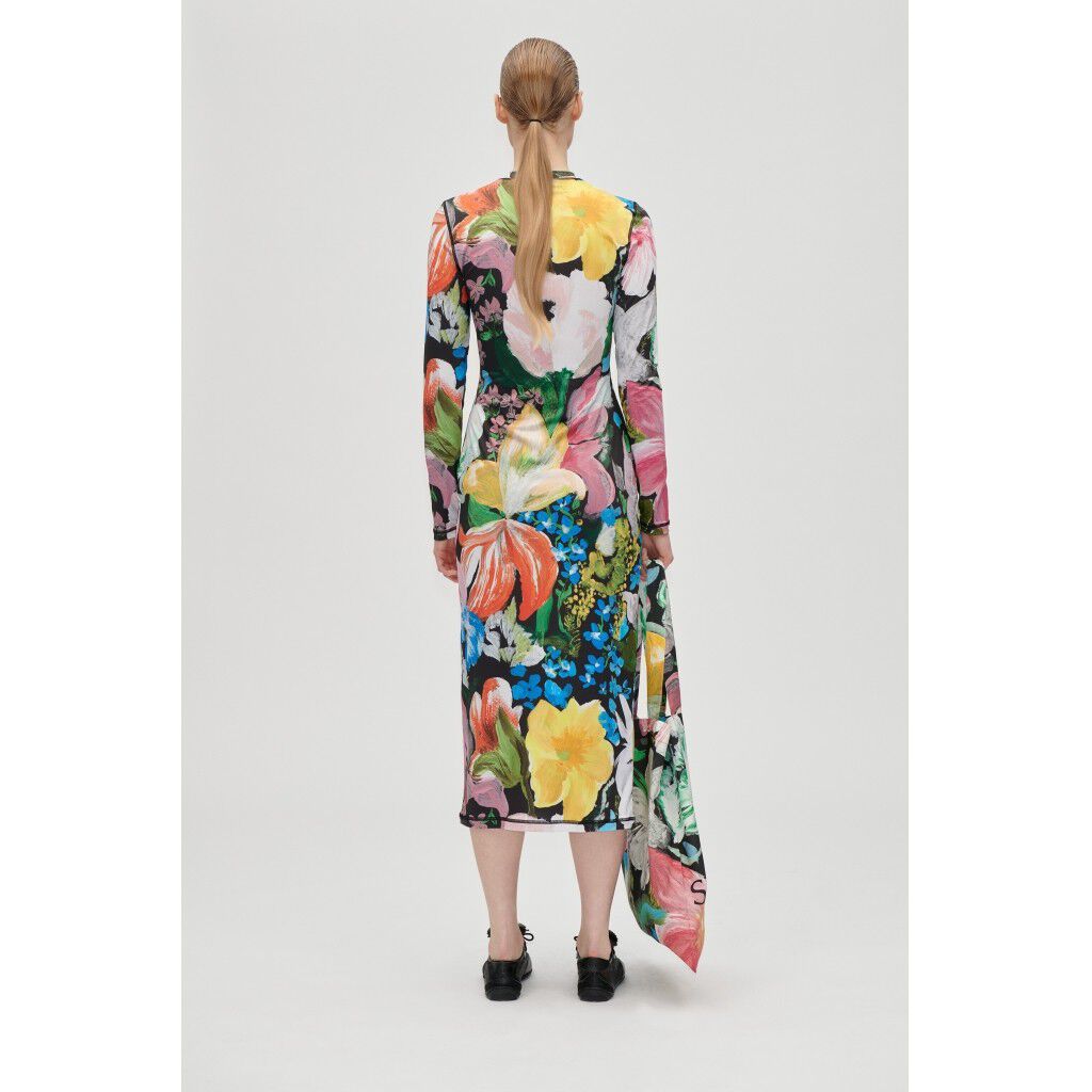 Gathered Long Sleeve Midi Dress, 2244 Stocking Jersey