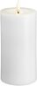 Moods & More - LED Pillar Candles, Silk, Melted, Classic white, 74x150