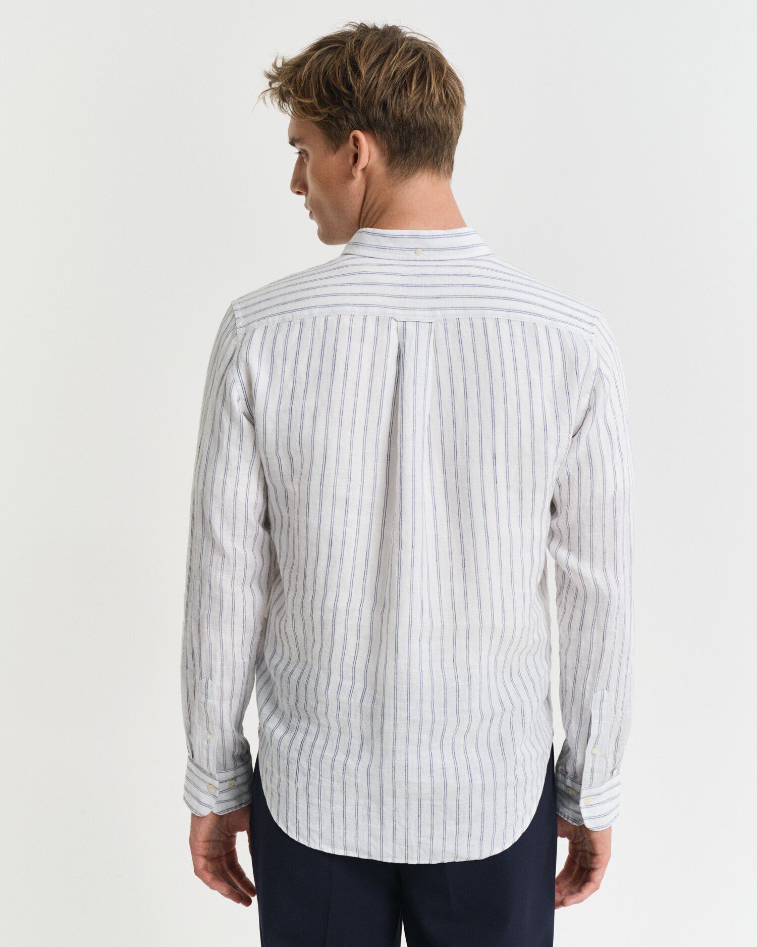 REG LINEN STRIPE SHIRT