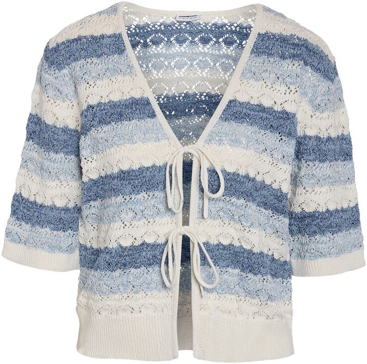 NMLAIKA S/S TIE KNIT TOP FWD