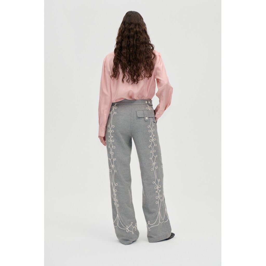 2490 Felt Twill Embroidery, Embroidered Tab Pants