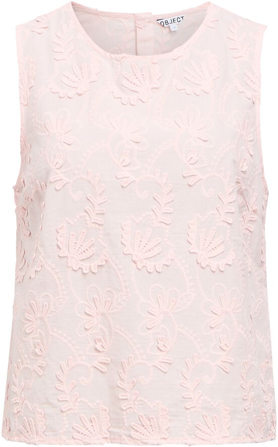 OBJMYA S/L RE O-NECK TOP DIV