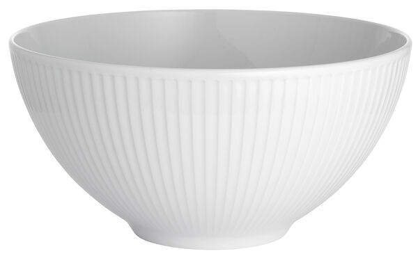 "Skål Plissé 3,3 liter 25 cm Hvit"