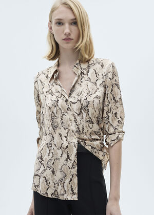 Satin print shirt