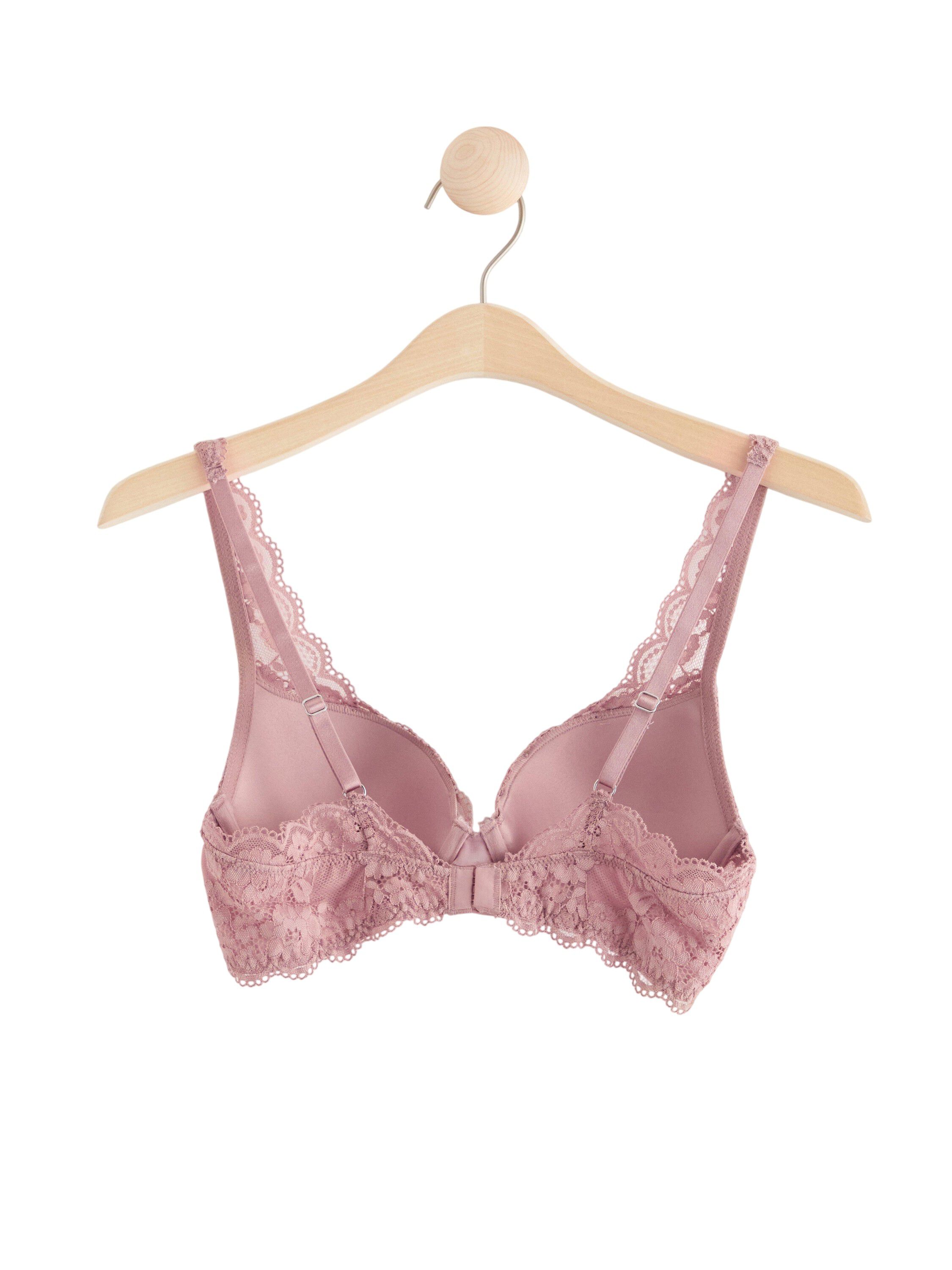 Malva push-up-bh med spets