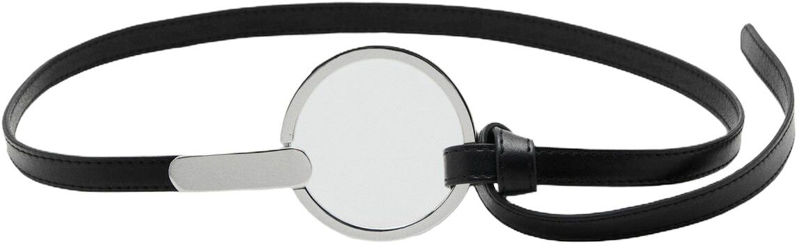 Thin belt with maxi-buckle