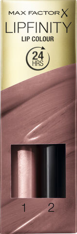 Max Factor Lipfinity 2-step Long Lasting Lipstick, 350 Essential Brown