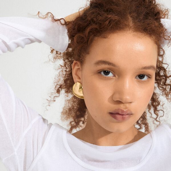 SPARKLE øreringe guldbelagt