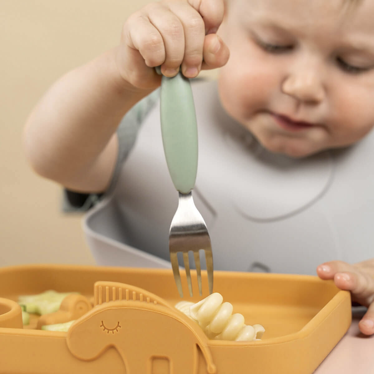 Easy-grip bestiks&aelig;t Deer friends Gr&oslash;n