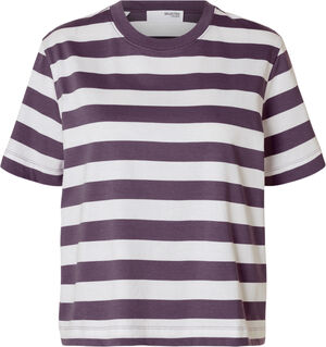 SLFESSENTIAL SS STRIPED BOXY TEE NO