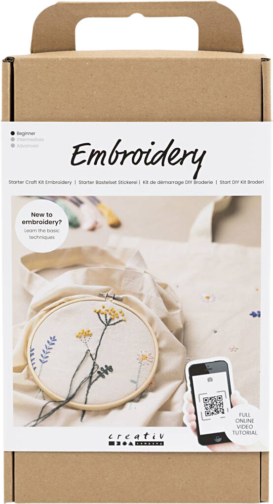 Start DIY Kit Broderi, Blomster