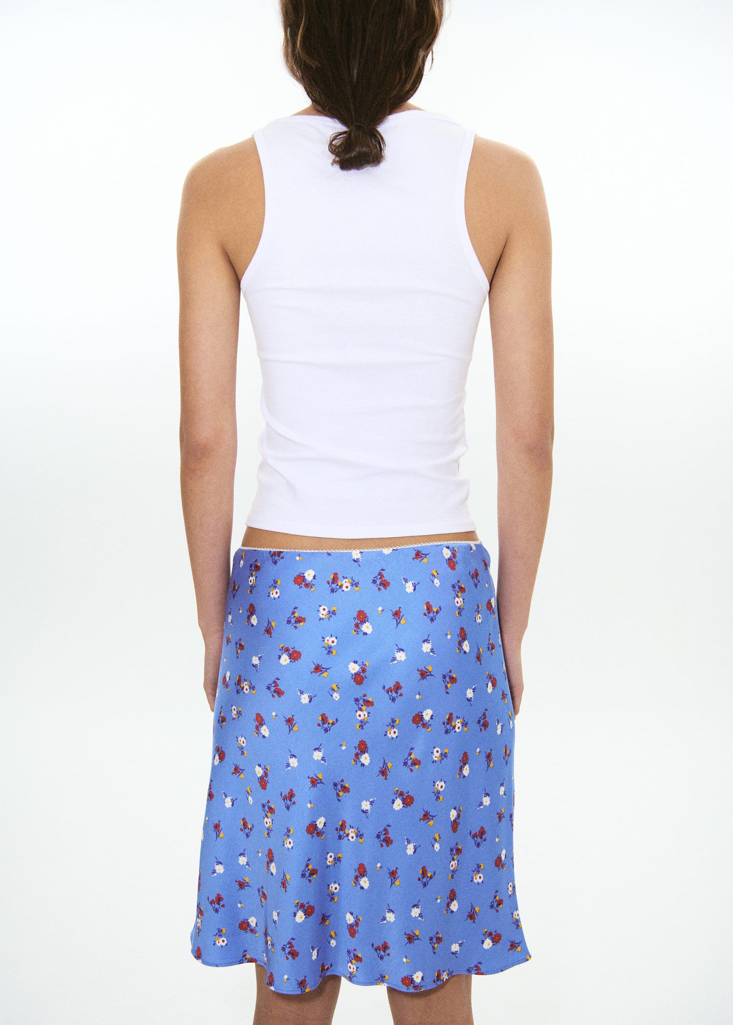 Ribbed semi-transparent top