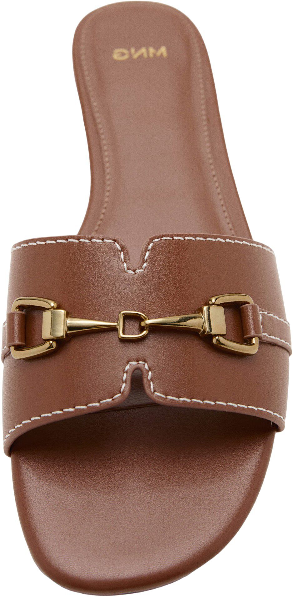 Metallic detail strap sandal