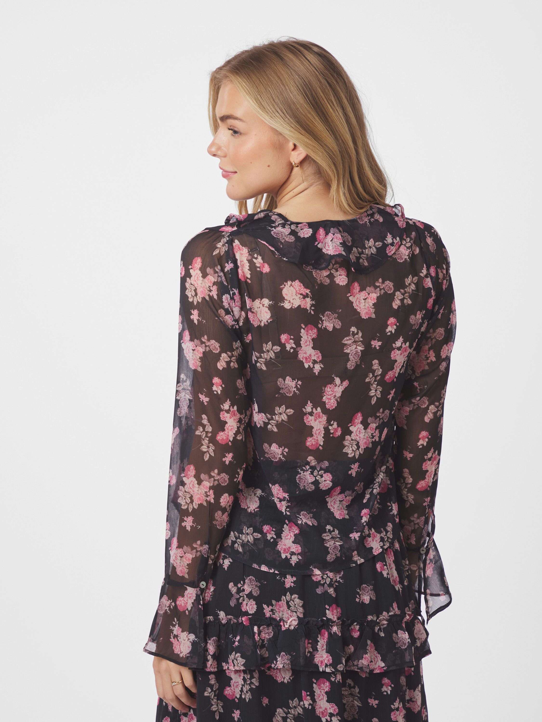 Anika Marigold Print Blouse