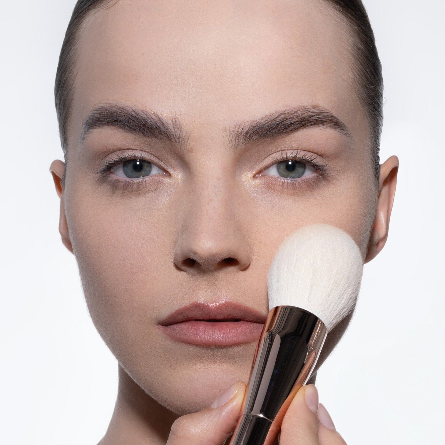 HY-GLAM Powder Brush - Ultramjuk rund ansiktsborste