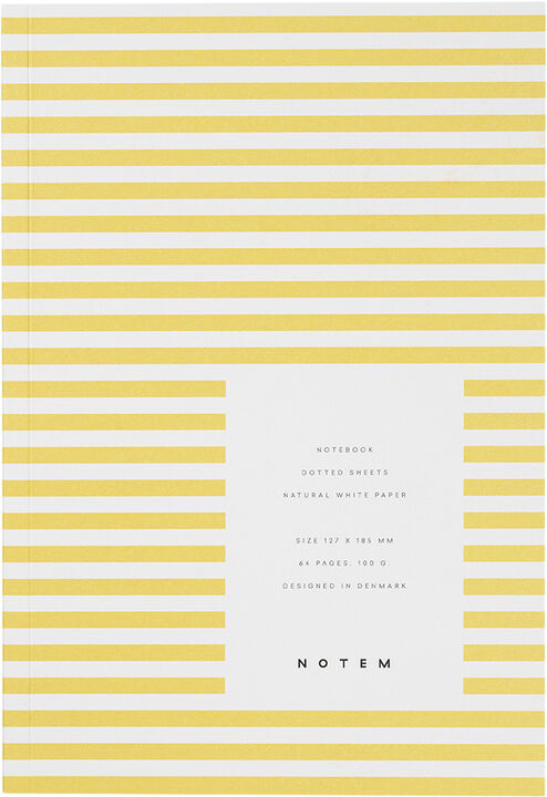 Lille notesbog, gule striber