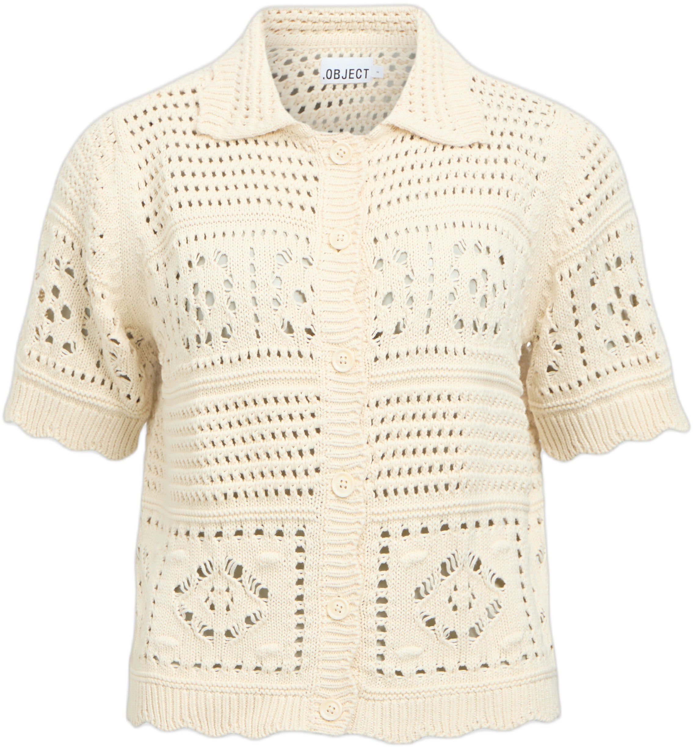 Objbindi S/S Re Short Cardigan 145 Nd