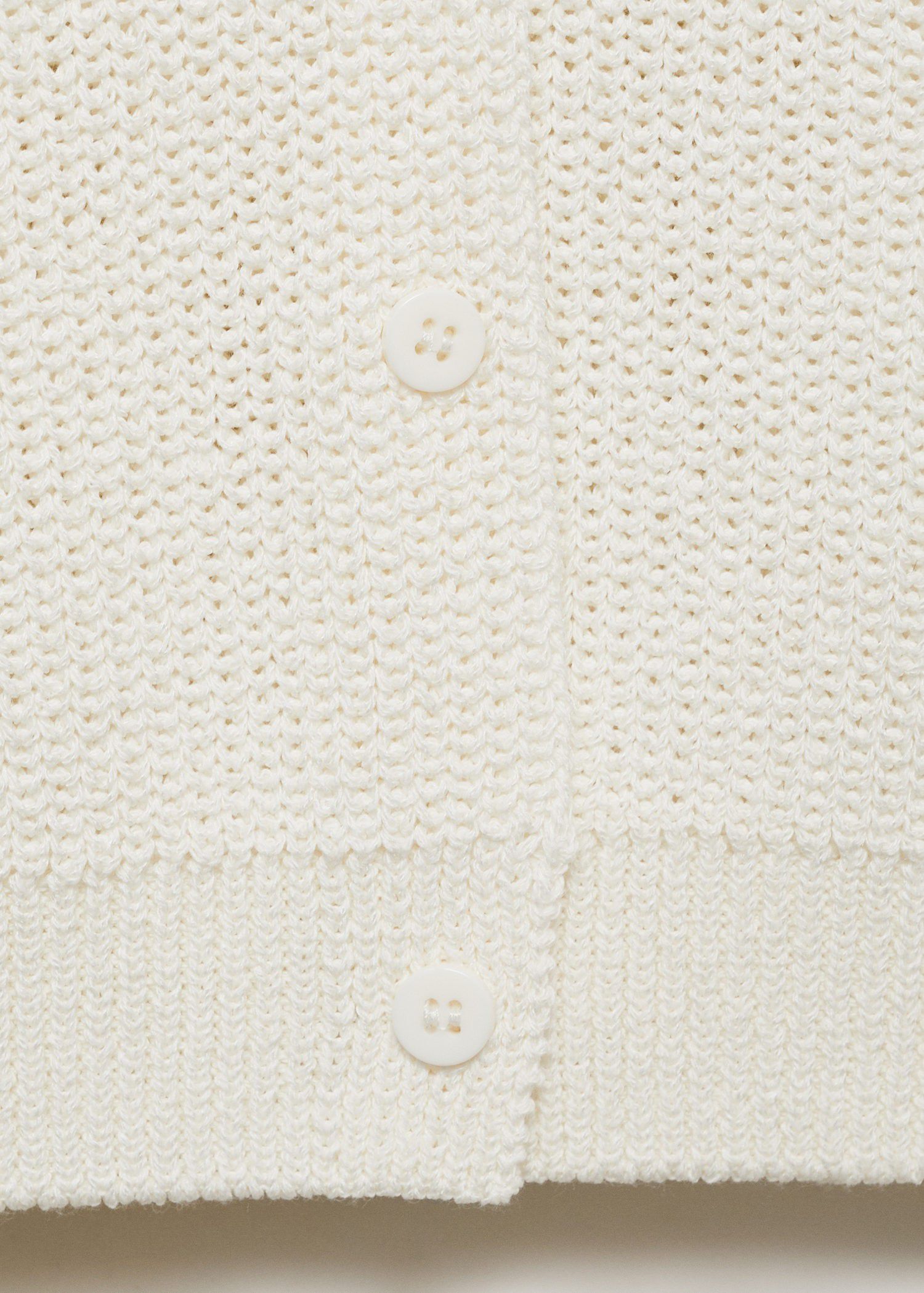 Openwork knitted waistcoat