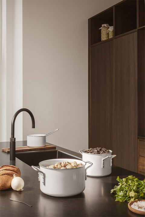 White Line Kasserolle 1,8 l 16 cm keramisk Slip-Let® belægni