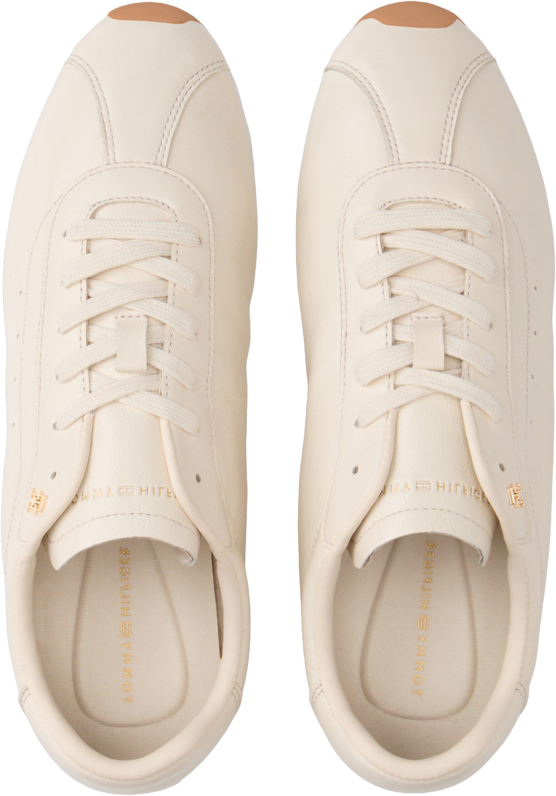 TH Monogram Low Profile Leather Trainers