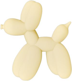 Silicone Sticker Butter Yellow Balloon Dog