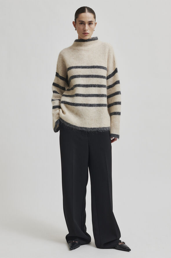 Ovalis Mohair Blend Knit T-Neck