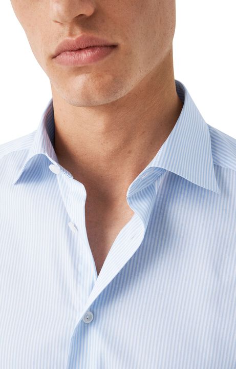 Contemporary Fit Light Blue Twill Shirt