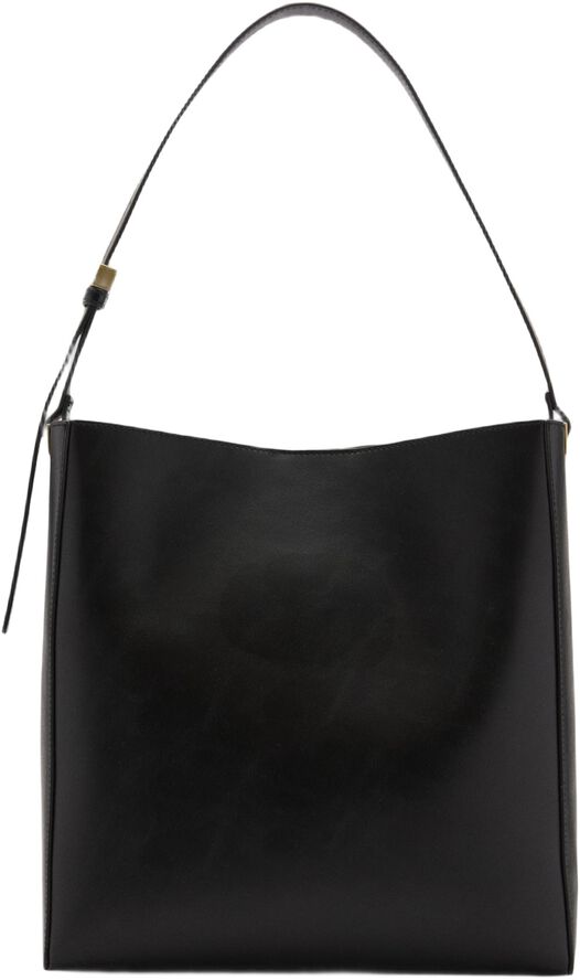 Shopper bag with metallic detail