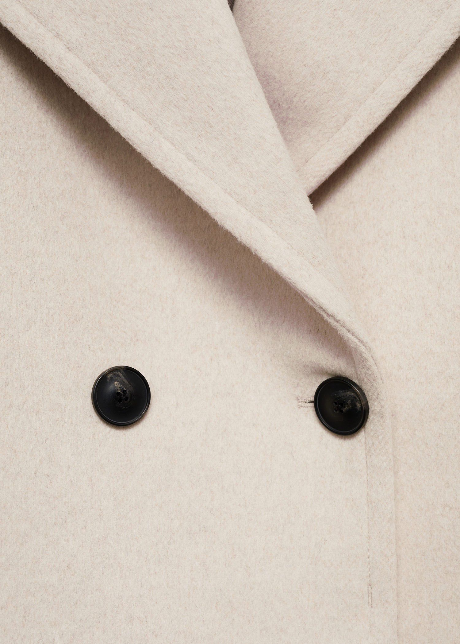 Wool-blend jacket with maxi lapels
